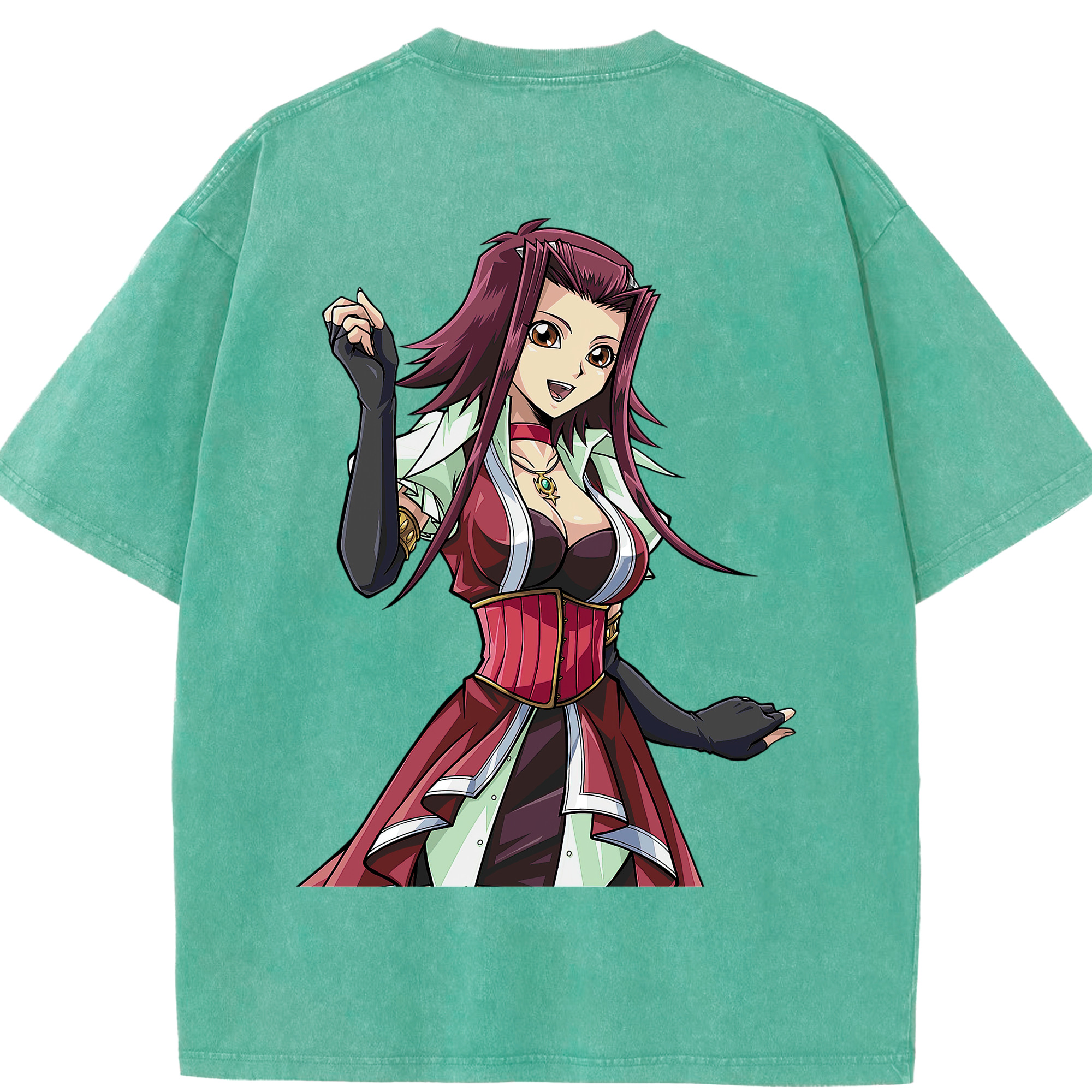 （画像用） 遊☆戯☆王 Yu-Gi-Oh! 綿100% ヴィンテージ風 半袖Tシャツ（背面プリント）